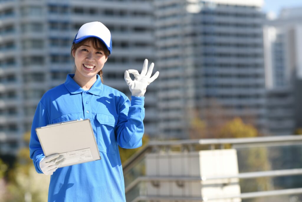回収業者の女性